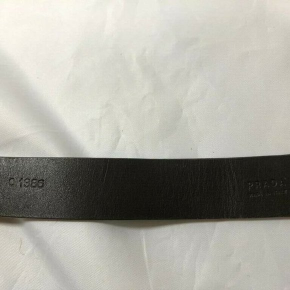 Prada Women’s Belt Medium Brown Leather 32/80 - Picture 8 of 11